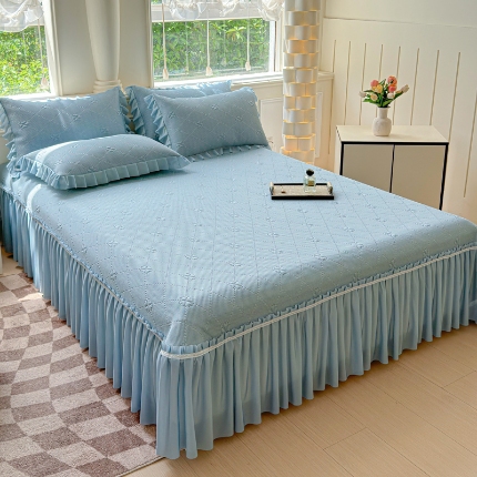 91家纺网 家纺一手货源 找家纺 （总）苏米娜2025春夏PE高分子复合凉席三件套A类乙伦凉感PE凉席海洋丝润肤裸睡凉席三件套