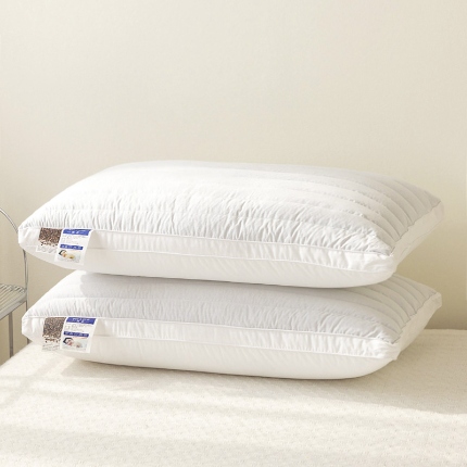 91家纺网 家纺一手货源 找家纺 （总）兴丝露枕芯 全棉荞麦羽丝两用枕 全棉荞麦枕 全棉羽丝枕 中高枕 