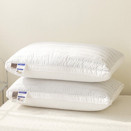 91家纺网 家纺一手货源 找家纺 （总）兴丝露枕芯 全棉荞麦羽丝两用枕 全棉荞麦枕 全棉羽丝枕 中高枕 