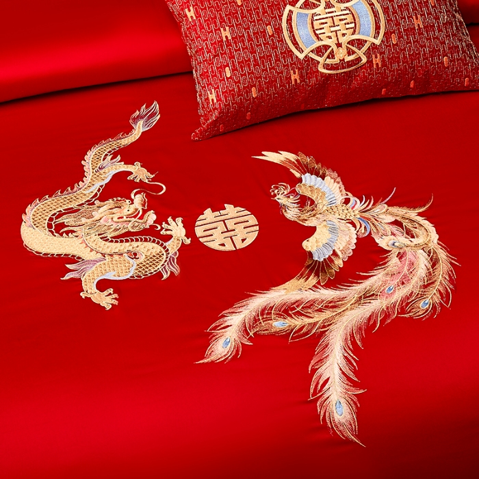 91家纺网 家纺一手货源 找家纺 （总）张公子婚庆馆 2025新款舒适A版160支B版100支长绒棉婚庆四件套系列