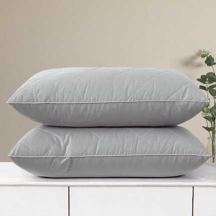 （总）亲肤绗绣枕芯 羽丝枕 立体枕 双边枕芯 舒适枕 中高枕 枕头