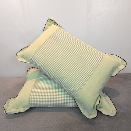 91家纺网 家纺一手货源 找家纺 （总）40×60cm枕头纯棉儿童枕头学生枕头单只多层结构夹棉款全棉色织水洗棉耳朵款拉链枕