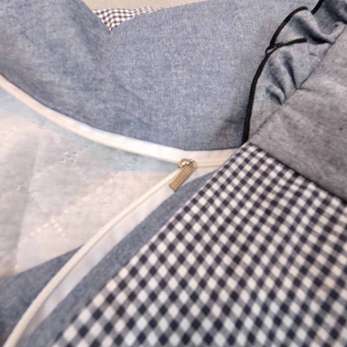 91家纺网 家纺一手货源 找家纺 40×60cm枕头纯棉儿童枕学生枕单只多层结构夹棉款全棉色织水洗棉耳朵款拉链枕 米灰