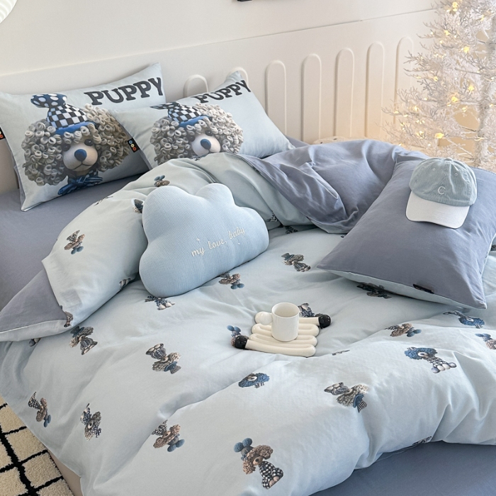 91家纺网 家纺一手货源 找家纺 梵星摄影  卡通双层纱拍摄赏析