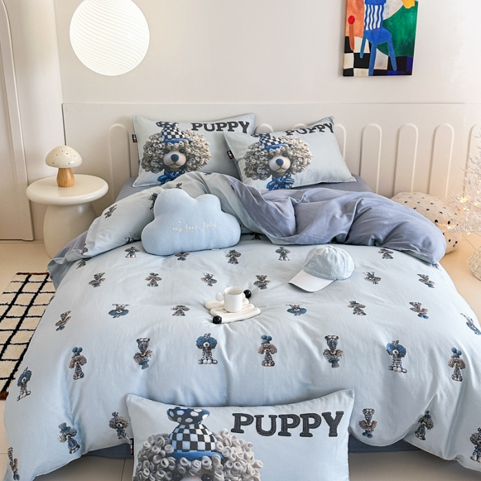 91家纺网 家纺一手货源 找家纺 梵星摄影  卡通双层纱拍摄赏析