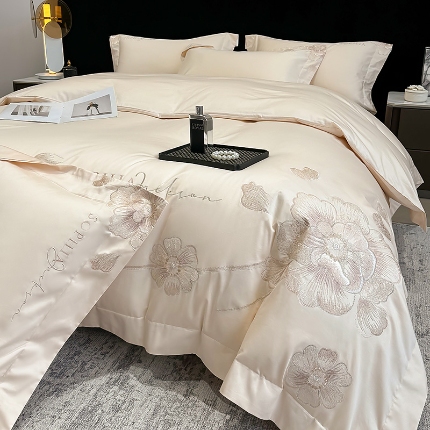 （总）（总）星蕴家纺 2024新款A类新疆全棉刺绣四件套-千禧