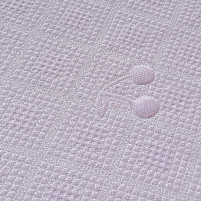 91家纺网 家纺一手货源 找家纺 苏米娜家纺2025春夏新款单凉席三件套PE中分子凉席床盖款三件套乙纶冰豆豆凉席三件套 樱桃-梦幻紫