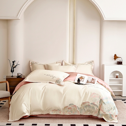 91家纺网 家纺一手货源 找家纺 （总）轻奢亲肤棉刺绣花间梦