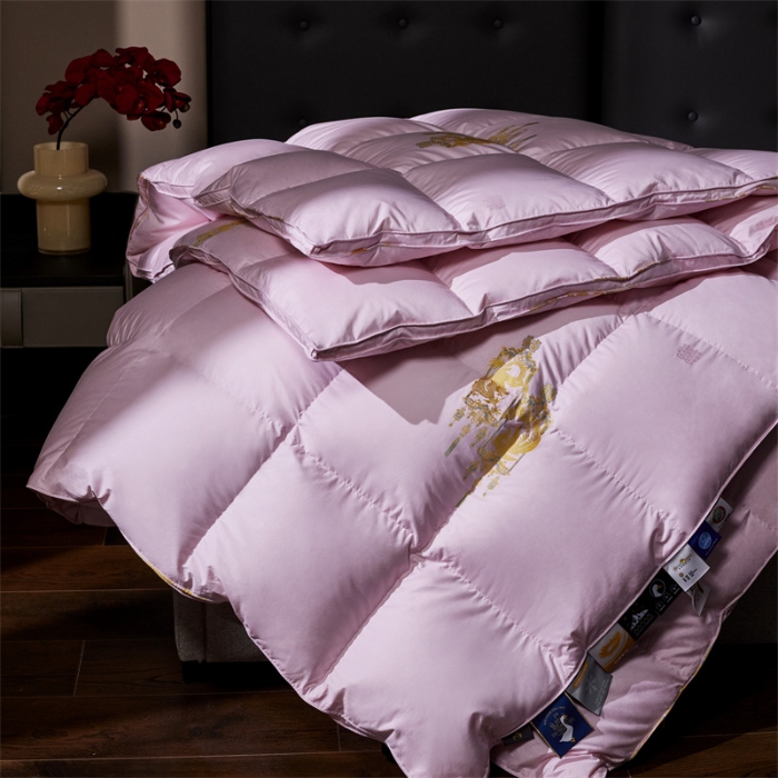 91家纺网 家纺一手货源 找家纺 （总）织梦人羽绒工厂店 2024新款新国标50绒婚庆羽绒被-鸾凤和鸣