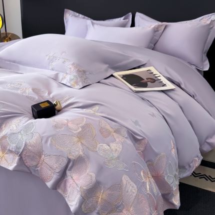 91家纺网 家纺一手货源 找家纺 （总）蝶舞的恋歌轻奢刺绣套件