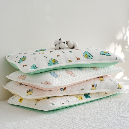 （总）乐可 2025新款亲肤双面儿童棉花枕枕头枕芯