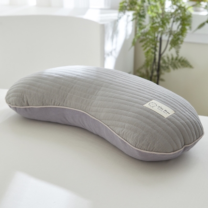 91家纺网 家纺一手货源 找家纺 （总）2025新款 全棉荞麦枕头成人月牙枕芯学生午睡枕办公室颈椎枕全荞麦枕睡觉专用枕 荞麦皮荞麦壳枕头枕芯