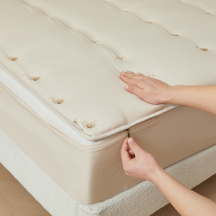 91家纺网 家纺一手货源 找家纺 （总）推推家纺 2025新款六面全包夹棉单床笠 床笠单件