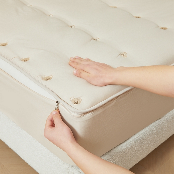 91家纺网 家纺一手货源 找家纺 （总）推推家纺 2025新款六面全包夹棉单床笠 床笠单件