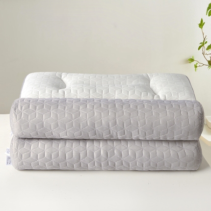 兴丝露枕芯 绗绣牵引枕 羽丝枕 羽丝绒枕头 定型护颈枕