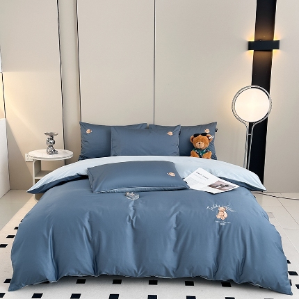 （总）泰迪爱兰Teddy ISLAND 2025新款100支绣花（50支）三件套四件套