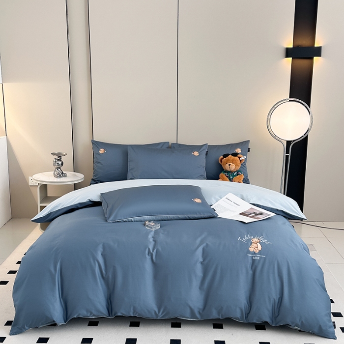 91家纺网 家纺一手货源 找家纺 （总）泰迪爱兰Teddy ISLAND 2025新款100支绣花（50支）三件套四件套