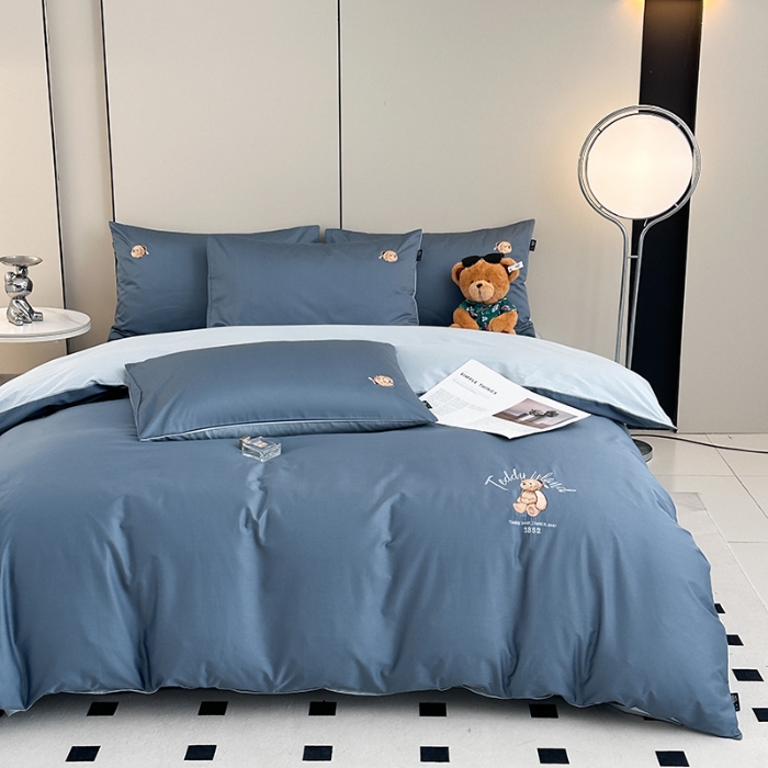 91家纺网 家纺一手货源 找家纺 （总）泰迪爱兰Teddy ISLAND 2025新款100支绣花（50支）三件套四件套