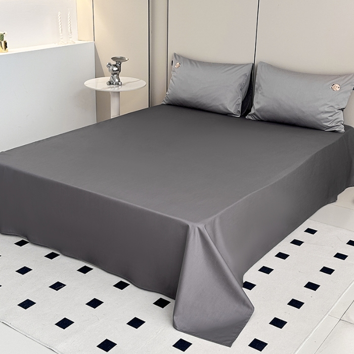 91家纺网 家纺一手货源 找家纺 泰迪爱兰Teddy ISLAND 2026新款100支绣花（50支）三件套四件套 浅灰+深灰