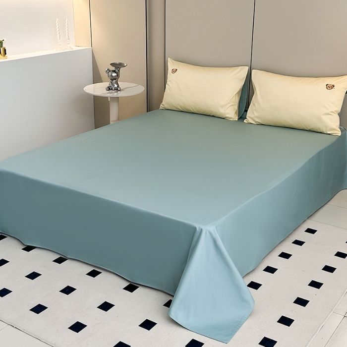 91家纺网 家纺一手货源 找家纺 泰迪爱兰Teddy ISLAND 2026新款100支绣花（50支）三件套四件套 雪梨+青铜绿