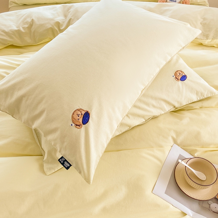 91家纺网 家纺一手货源 找家纺 （总）泰迪爱兰Teddy ISLAND 2025新款32支全棉水洗棉绣花三件套四件套