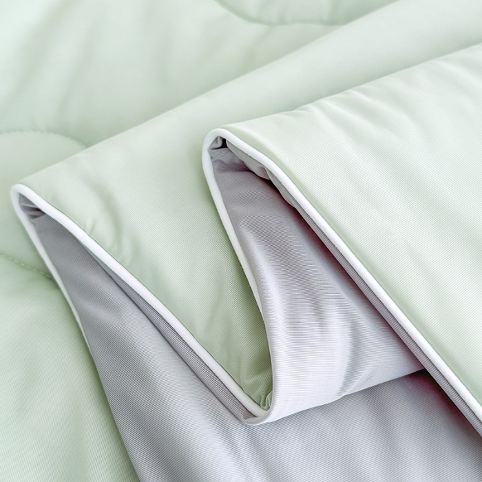 91家纺网 家纺一手货源 找家纺 泰迪爱兰Teddy ISLAND 2026新款冰淇淋凉感夏被 抹茶绿+灰