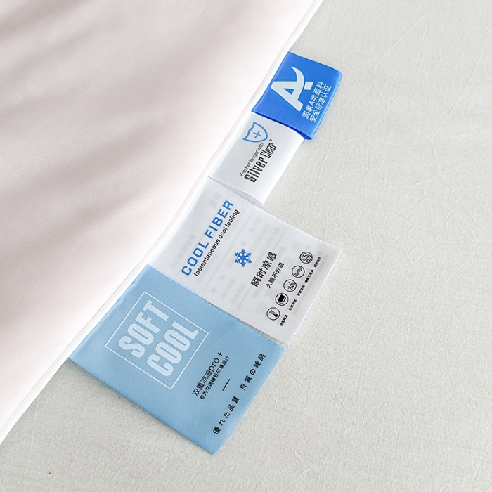 91家纺网 家纺一手货源 找家纺 泰迪爱兰Teddy ISLAND 2026新款冰淇淋凉感夏被 丁香粉+灰