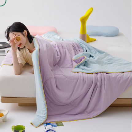 （总）CINNY  高克重真170g锦氨 QMAX0.44 冷布丁凉感防蚊凉感丝夏被四件套