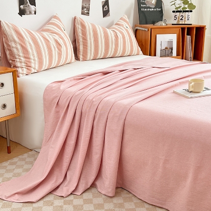 91家纺网 家纺一手货源 找家纺 （总）2025新款色织全棉水洗棉单床单柔软亲肤床单被套枕套床上用品