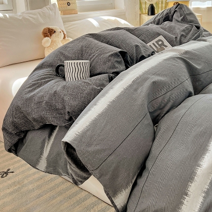 91家纺网 家纺一手货源 找家纺 （总）2025新款13070全棉纯棉小清新单被套床单枕套床品套件