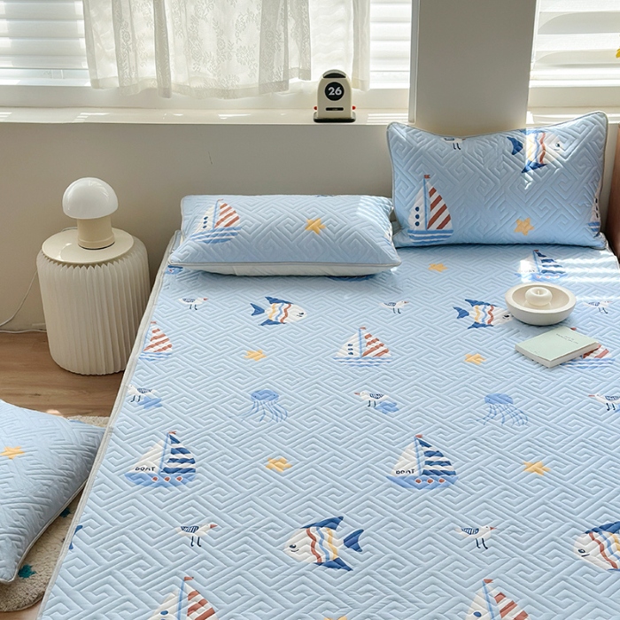 91家纺网 家纺一手货源 找家纺 （总）2025 全棉纯棉软床垫 席梦思床垫保护垫 夹棉床单床盖