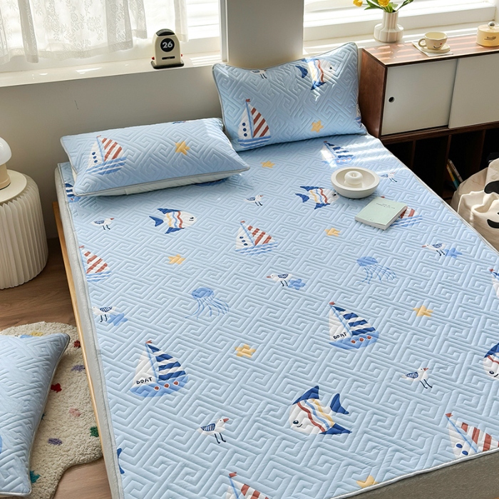 91家纺网 家纺一手货源 找家纺 （总）2025 全棉纯棉软床垫 席梦思床垫保护垫 夹棉床单床盖