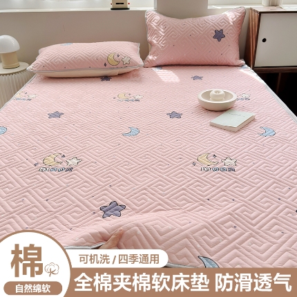 91家纺网 家纺一手货源 找家纺 （总）2025 全棉纯棉软床垫 席梦思床垫保护垫 夹棉床单床盖