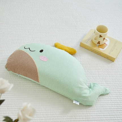 91家纺网 家纺一手货源 找家纺 （总）2025新款 卡通儿童荞麦枕 宝宝枕头枕芯 全荞麦定型枕鲸鱼荞麦枕头枕芯