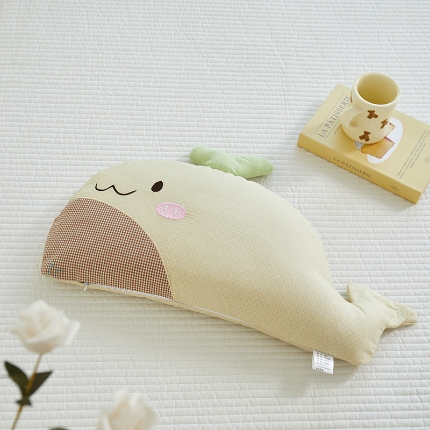 91家纺网 家纺一手货源 找家纺 （总）2025新款 卡通儿童荞麦枕 宝宝枕头枕芯 全荞麦定型枕鲸鱼荞麦枕头枕芯