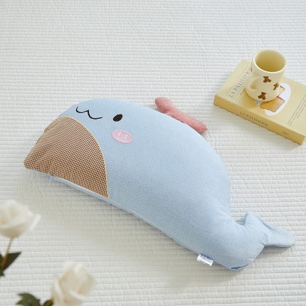 91家纺网 家纺一手货源 找家纺 （总）2025新款 卡通儿童荞麦枕 宝宝枕头枕芯 全荞麦定型枕鲸鱼荞麦枕头枕芯