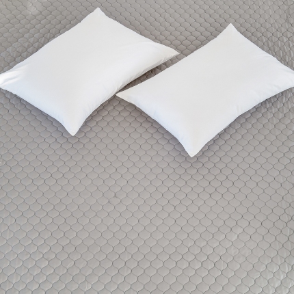 91家纺网 家纺一手货源 找家纺 安芯丝60S全棉夹棉床笠 抗菌防螨 灰色