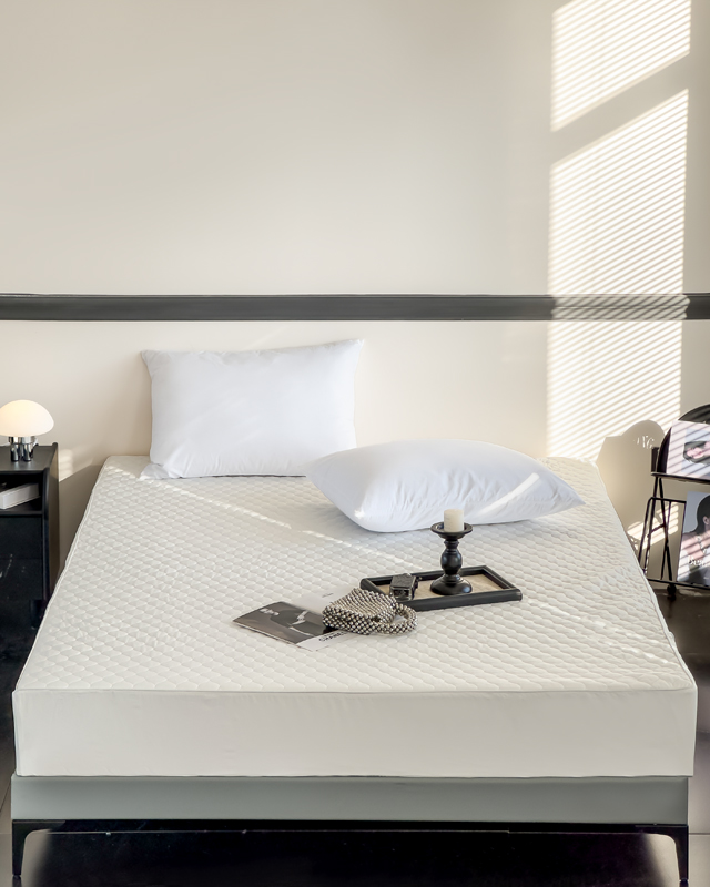 91家纺网 家纺一手货源 找家纺 （总）安芯丝60S全棉夹棉床笠 抗菌防螨