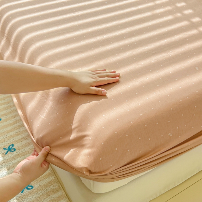 91家纺网 家纺一手货源 找家纺 （总）（总）2025新款13070全棉纯棉全包床笠柔软亲肤床垫套居家必备床上用品