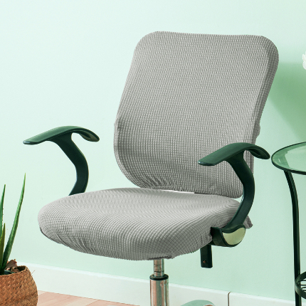 91家纺网 家纺一手货源 找家纺 外贸尺寸-华夫格分体椅套 弹力办公室椅套子