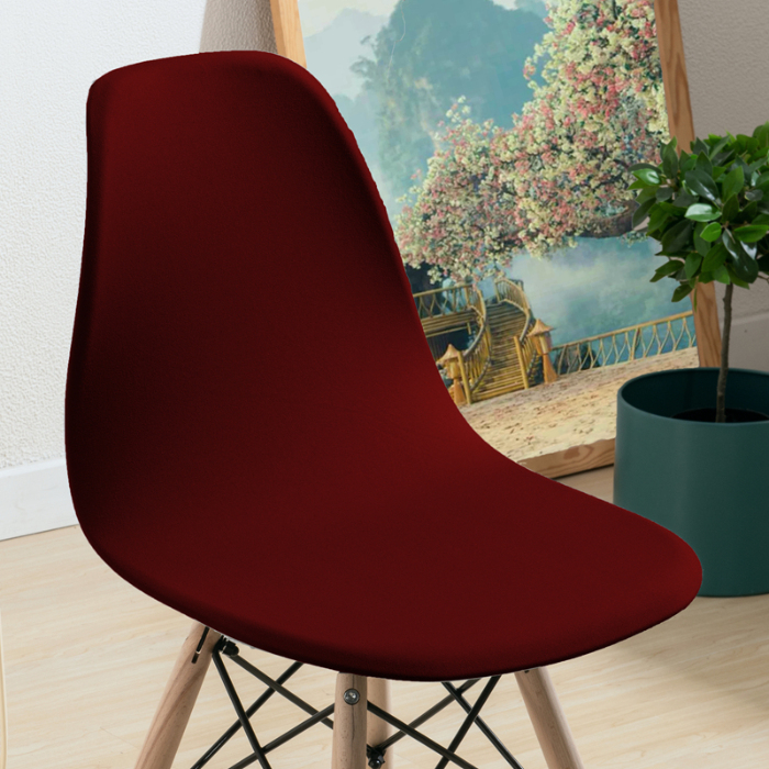 91家纺网 家纺一手货源 找家纺 弹力纯色伊姆斯椅套 弹性素色贝壳椅子套 饭店椅套子