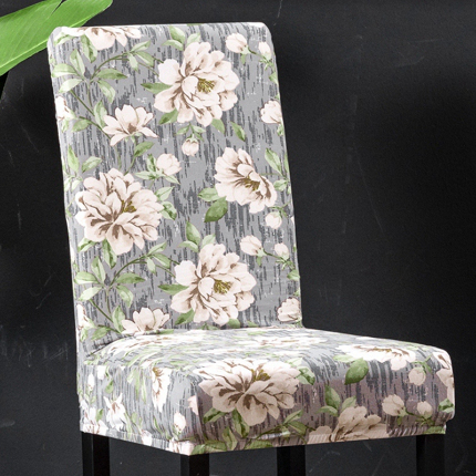 91家纺网 家纺一手货源 找家纺 壹零 弹力一体椅套 田园风椅子套 饭店酒店椅套子