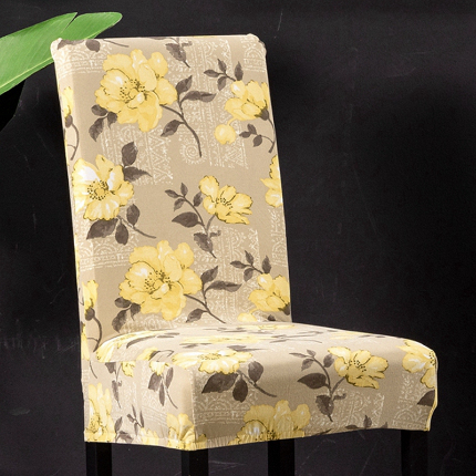 91家纺网 家纺一手货源 找家纺 壹零 弹力一体椅套 田园风椅子套 饭店酒店椅套子