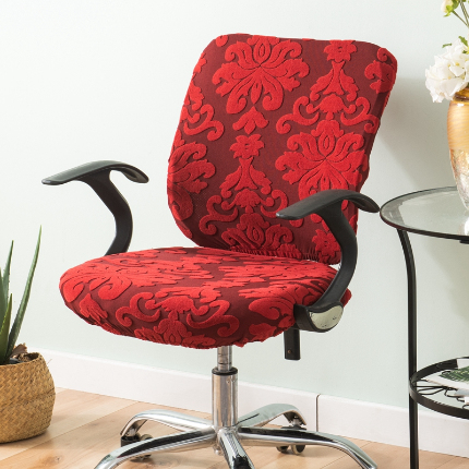 91家纺网 家纺一手货源 找家纺 欧式大提花分体椅套 办公室转椅套 弹力椅套子