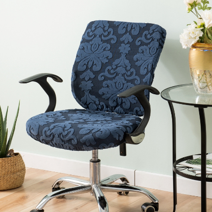 91家纺网 家纺一手货源 找家纺 欧式大提花分体椅套 办公室转椅套 弹力椅套子