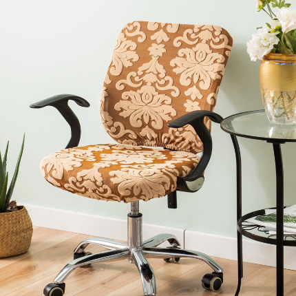 91家纺网 家纺一手货源 找家纺 欧式大提花分体椅套 办公室转椅套 弹力椅套子