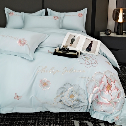 91家纺网 家纺一手货源 找家纺 （总）2025新款新疆长绒棉全棉四件套花开富贵