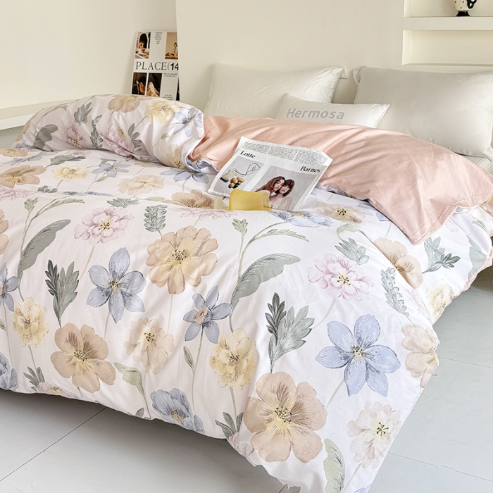 91家纺网 家纺一手货源 找家纺 （总）安逸家纺 13376 新款全棉被套被罩学生宿舍纯棉单被套