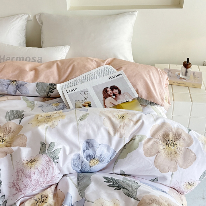 91家纺网 家纺一手货源 找家纺 （总）安逸家纺 13376 新款全棉被套被罩学生宿舍纯棉单被套