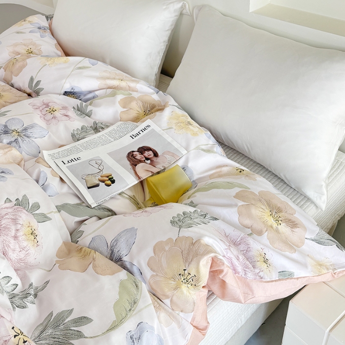 91家纺网 家纺一手货源 找家纺 （总）安逸家纺 13376 新款全棉被套被罩学生宿舍纯棉单被套